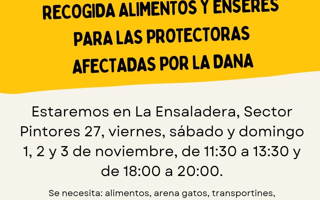 Recogida Dana Protectoras