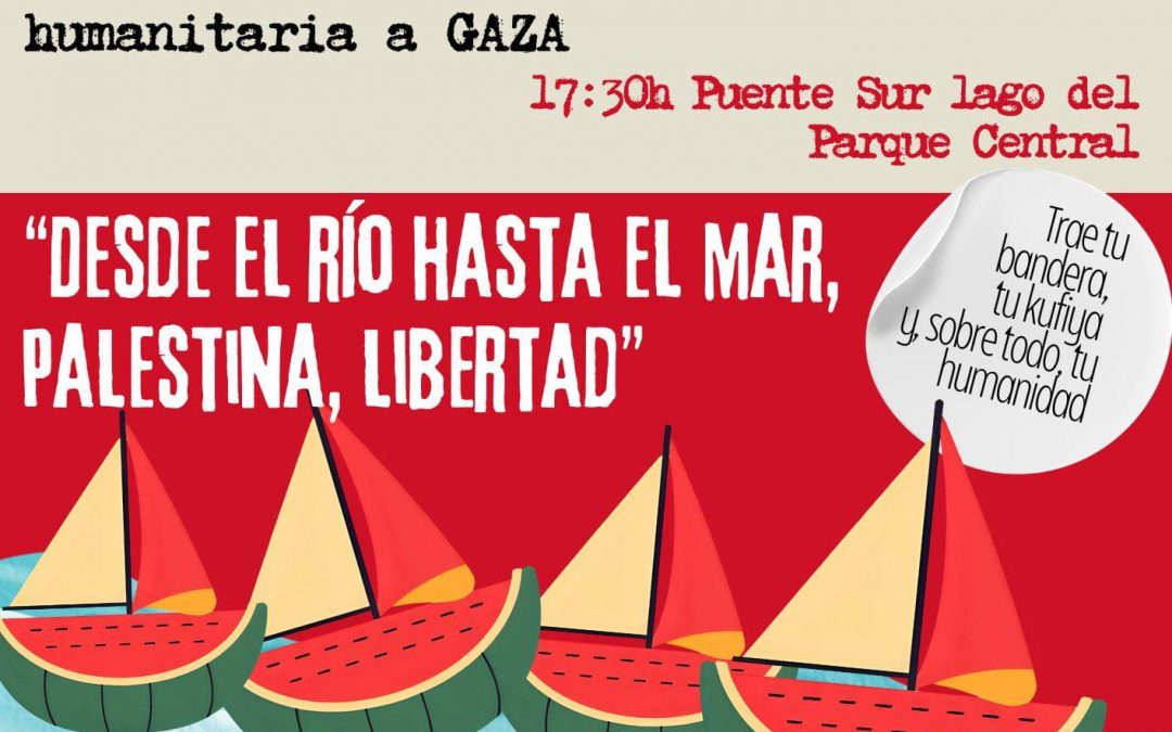 CONCENTRACIÓN  TRES CANTOS APOYO A LA FLOTILLA
